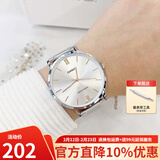 卡西欧手表男 超薄大表盘 简约休闲商务石英男表七夕情人节礼物 MTP-VT01D-7B