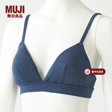 MUJI MUJI 女式 无侧缝针织 文胸 内衣 海军蓝 M