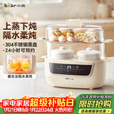 小熊（Bear）电炖锅 电炖盅 炖汤盅电炖锅 煲汤锅炖汤锅 隔水炖 婴儿煮粥锅熬粥燕窝炖盅小型1-2人DDZ-H10H6 1L