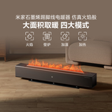 米家小米取暖器APP智能电热取暖器石墨烯踢脚线电暖器火焰版双石墨烯取暖器大面积京东自营TJXDNQ06ZM