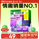 大象超薄避孕套兴风作浪55只（含赠） 情趣颗粒狼牙安全套成人套套