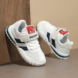 SNOOPY史努比童鞋儿童运动鞋男孩网布跑步鞋女童耐磨休闲鞋7864米蓝32