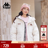 卡帕（Kappa）复古运动羽绒服情侣男女冬连帽550蓬防寒保暖棒球服 K0EZ2YY01D