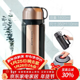 乐扣乐扣（LOCK&LOCK）保温壶304不锈钢保温保冷水壶户外露营旅行壶1.8L金色