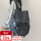 爱情海双肩包书包女初高中大学生电脑包15吋大容量4-6年级旅行背包