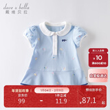 戴维贝拉（DAVE＆BELLA）【汽水棉】女童连衣裙夏装宝宝公主裙学院风儿童裙子