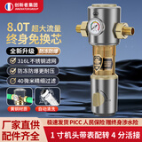 创新者前置过滤器全自动清洗大流量家用入户自来水反冲洗全屋铜中央净水机井水厨房地下水40微米净水器 【带压力表加厚防爆】4分螺纹活接