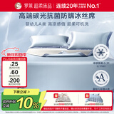 罗莱家纺 A类冰丝席 【可机洗】抗菌防螨凉席床笠款两件套120*200*30