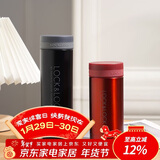 乐扣乐扣（LOCK&LOCK）不锈钢纤巧便携保温茶水杯车载商务男女保温杯子300ml黑色LHC561