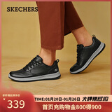 斯凯奇（Skechers）新年礼物男士皮鞋冬季商务男鞋高档休闲鞋软底通勤板鞋210835