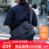 光影行星（GYXX）阿波罗X1磁吸扣斜挎包男士通勤单肩背包机能大容量邮差电脑包 逐影黑-加大号【装15-16寸电脑】 可扩展