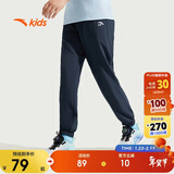 安踏儿童梭织运动长裤男女童夏季舒适轻薄梭织运动长裤A72527501A
