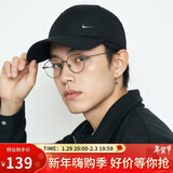 耐克NIKE运动配饰男女太阳帽棒球帽CLUB CAP速干帽子FB5372-010黑S/M