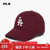 MLB帽子男女情侣棒球帽软顶鸭舌帽秋冬运动帽四季3ACP6601N-07RDS-F