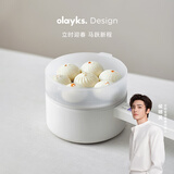 olayks立时 电煮锅智能菜单小电锅电热锅多功能锅煎炒一体锅学生宿舍小锅泡面电火锅 2L