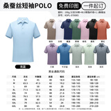 蓝之旺 工作服定制印字印logo夏季工衣男短袖polo文化衫t恤订做4S店工装 G款 【桑蚕S-柔滑抗菌】 2XL