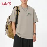 班尼路（Baleno）男士纯棉短袖T恤2026夏季新款宽松休闲男装上衣简约时尚百搭衣服