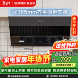 苏泊尔（SUPOR）抽吸排油烟机家用19m³侧吸式小户型简易适老齐平橱柜宽域拢烟不碰头以旧换新DJ13S