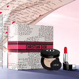 迪奥Dior气垫口红礼盒装(丝绒999+亮泽0N)情人节礼物新年礼物送女生