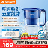 苏泊尔（SUPOR）净水壶自来水活性炭过滤器家用厨房净水器滤水器滤水壶UF03【一机七芯】