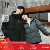 盖璞男装2025秋季新款logo宽松连帽泡芙羽绒服百搭保暖外套791896