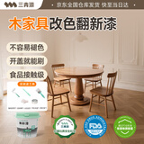 三青水性木器漆清漆家具翻新漆刷门窗衣柜油漆木用涂料 透明亮光1KG