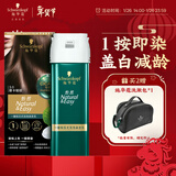施华蔻（Schwarzkopf）怡然一按染泡泡染发乳3.0摩卡暖棕 染发剂轻松多次盖白