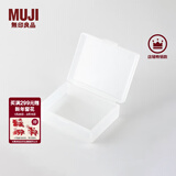 MUJI 聚丙烯小物盒 收纳盒 首饰包 耳钉 耳环 戒指 珠宝 收纳 M 半透明 6.4*5.2*2cm