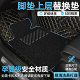 智雨汽车丝圈脚垫主副驾驶位易清洗车垫子地毯脚垫可裁剪上层地垫专用 【单独上层】黑色主驾驶 下单联系客服备注具体车型和年款