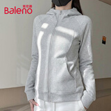 班尼路（Baleno）收腰连帽卫衣外套女2025年春秋季潮流时尚舒适亲肤校园风上衣开衫