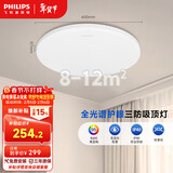飞利浦（PHILIPS）全光谱LED三防吸顶灯阳台专用超薄卧室灯具小白灯【包安装】