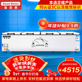 雪贝娜冰柜商用大容量全冷冻家用双温卧式冷柜展示柜 2388双机【双倍制冷一级能效】长3.6米