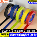 斯图（sitoo）【春联胶带】红色美纹纸和纸胶带不伤墙无痕贴婚礼喜庆开业墙面布置地面划线标识分色纸喷漆遮蔽