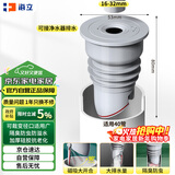 海立厨房下水道防臭封口神器卫生间洗衣机水管防溢水硅胶密封塞圈F40