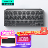 罗技（Logitech）大师系列MX Keys Mini无线蓝牙键盘充电办公ipad键盘Mac 薄膜迷你妙控键盘智能背光type-c双模跨屏 石墨黑