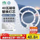 雷士（NVC）LED灯盘灯条吸顶灯灯芯替换光源改造板环形改装灯40W-正白光