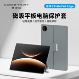 酷士达适用华为MatePad Edge保护套 14.2英寸二合一平板电脑焕新版磁吸皮套双面夹保护壳内胆包 灰色