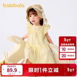 巴拉巴拉宝宝连衣裙婴儿裙子儿童公主裙女童夏装2025甜美时尚208225111005