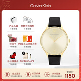 Calvin KleinCK手表永恒款皮表带时尚石英女表女神节新年礼物女25200008