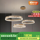 佼佼者（JIAOJIAOZHE）轻奢吊灯智能客厅吊灯现代简约大气2024年新款三圈圆形主厅灯具