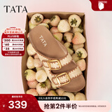 他她（TATA）女鞋勃肯拖2025秋季新款外穿拖鞋凉鞋女 香草可露丽 39