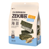 ZEK夹心海苔脆芝麻味儿童休闲紫菜聚会办公女生节日小零食60g