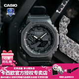 卡西欧（CASIO） 男表女表卡西欧手表男女情侣表学生时尚运动表太阳能双显电子表 GA-2100-1A1PR黑武士