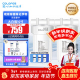 科罗菲（COLOFEL）【品质升级】大白瓶前置过滤器 大蓝瓶大胖瓶中央净水机全屋家用净水器通用滤芯除氯小型中央净水 10寸双联豪华（搭PP+CTO）