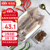 富海锦鲜冻整只大鱿鱼1.48斤2-3条 火锅烧烤食材 轰炸大鱿鱼 年货送礼