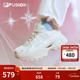 FILAFUSION斐乐硬糖3厚底老爹鞋新款女鞋增高运动鞋休闲鞋子 初雪白-PT 37.5