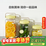 乐扣乐扣（LOCK&LOCK）会呼吸的发酵容器玻璃储物罐泡酒腊八蒜果酱密封罐泡菜坛1.6L绿色