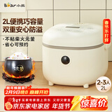 小熊（Bear）电饭煲2~3人 迷你小容量智能预约电饭锅 多功能微压柴火元釜内胆2L  DFB-B20A1
