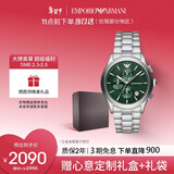EMPORIO ARMANI阿玛尼飞行员系列 多功能三眼计时手表男士情人节送男友AR11529