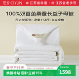 慈云云之梦蚕丝被 100%桑蚕长丝优等品子母被两条总重9.2斤2.2*2.4m白